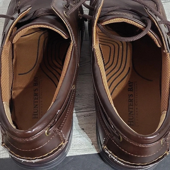 Hunter's Bay Size 11 Brown Casual Leather with Laces - Picture 7 of 8